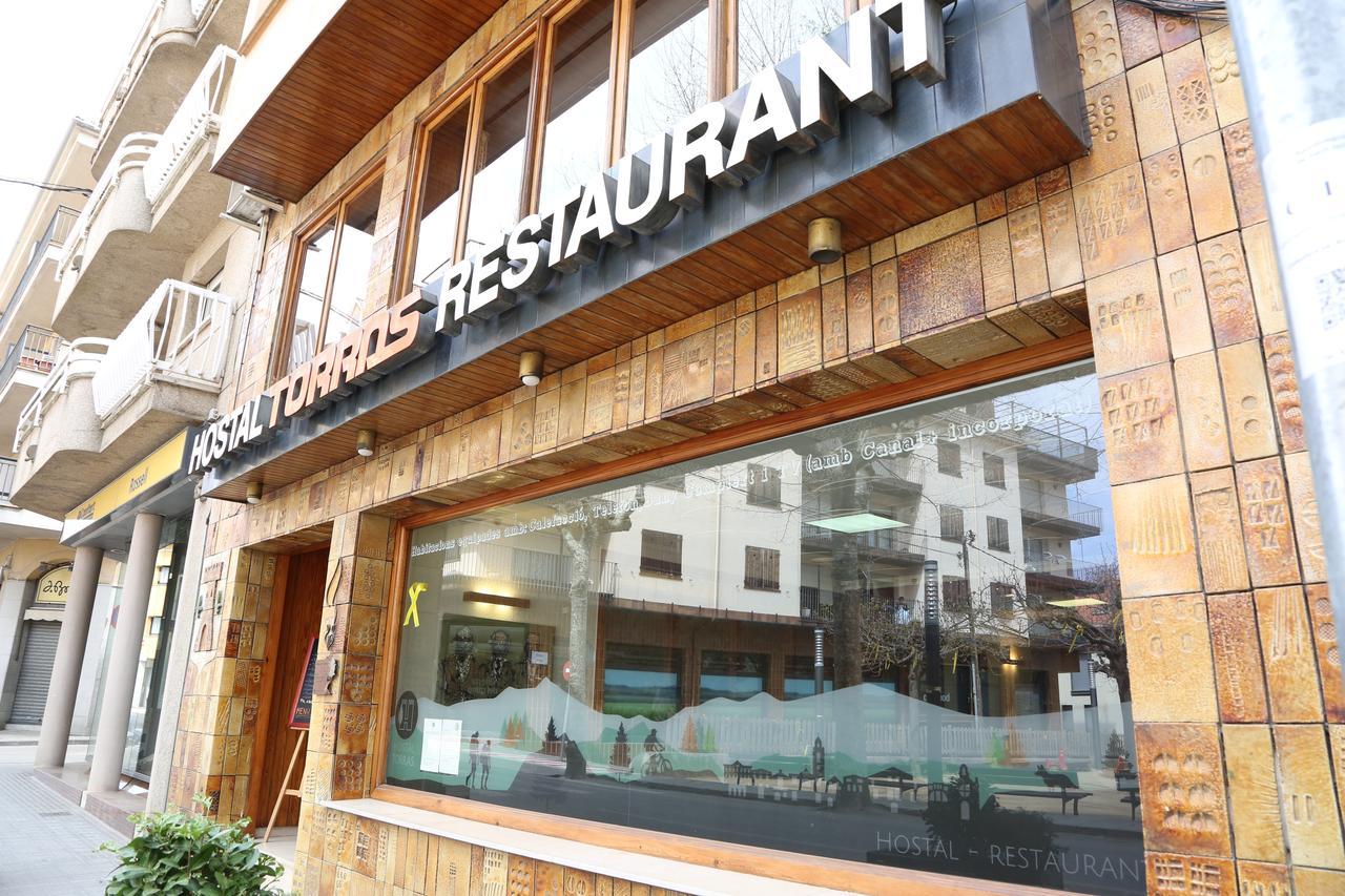 Hostal Torras Sant Hilari Sacalm Kültér fotó